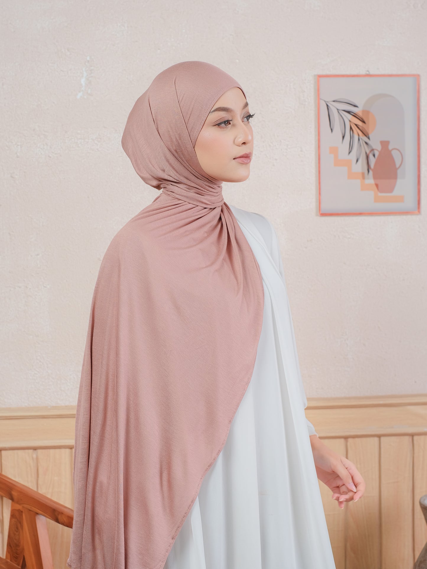 PASHMINA RAYON TANSEL - MOCCA