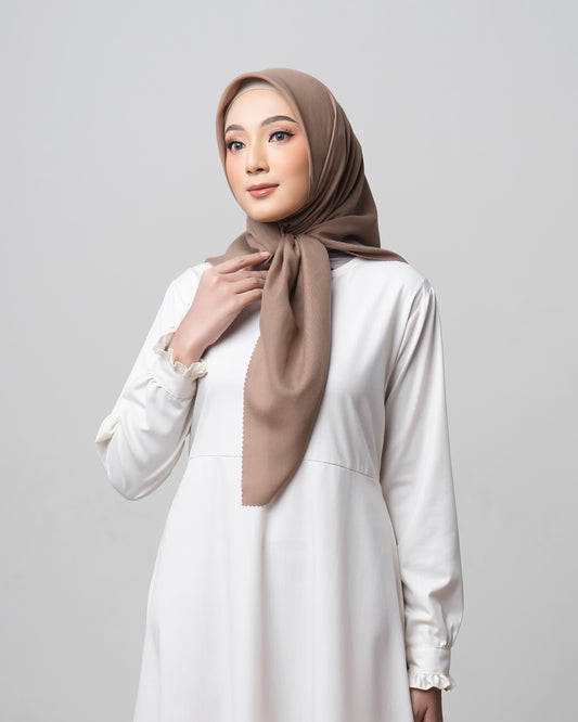 Voal Superfine Segiempat Polos - MACHIATO | Harraku