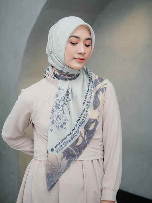 Voal Superfine Segiempat Motif Ethnic - KAMARIA | Harraku