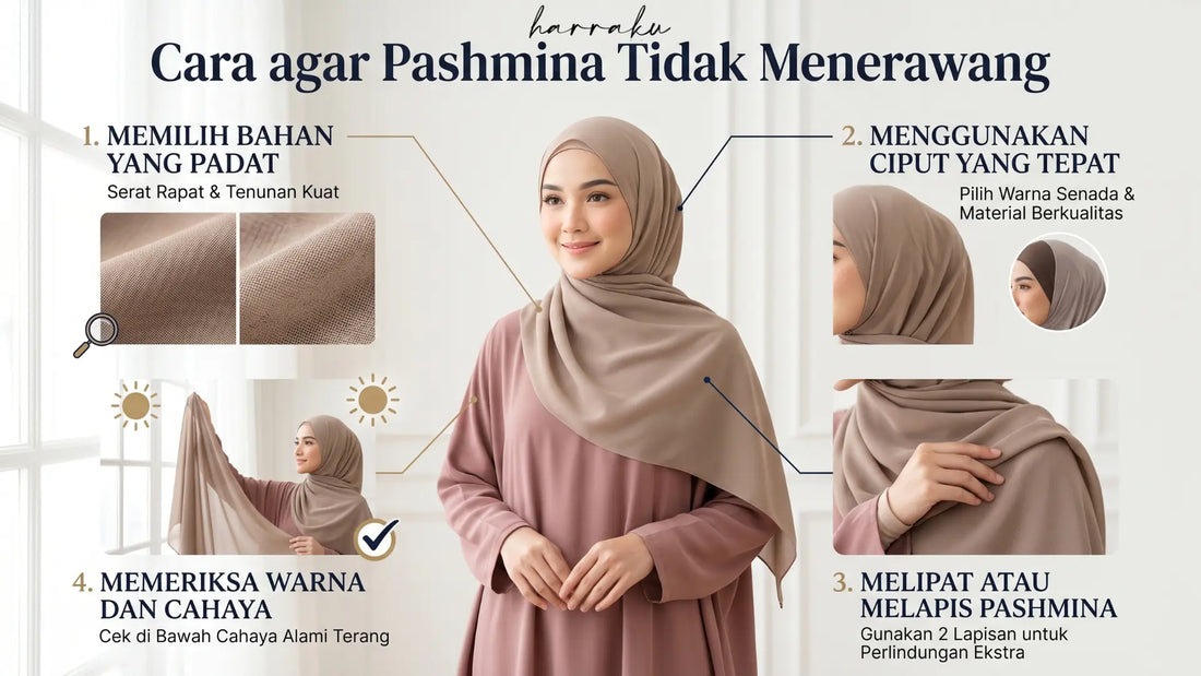 Jangan Khawatir, Inilah Cara agar Pashmina Tidak Menerawang
