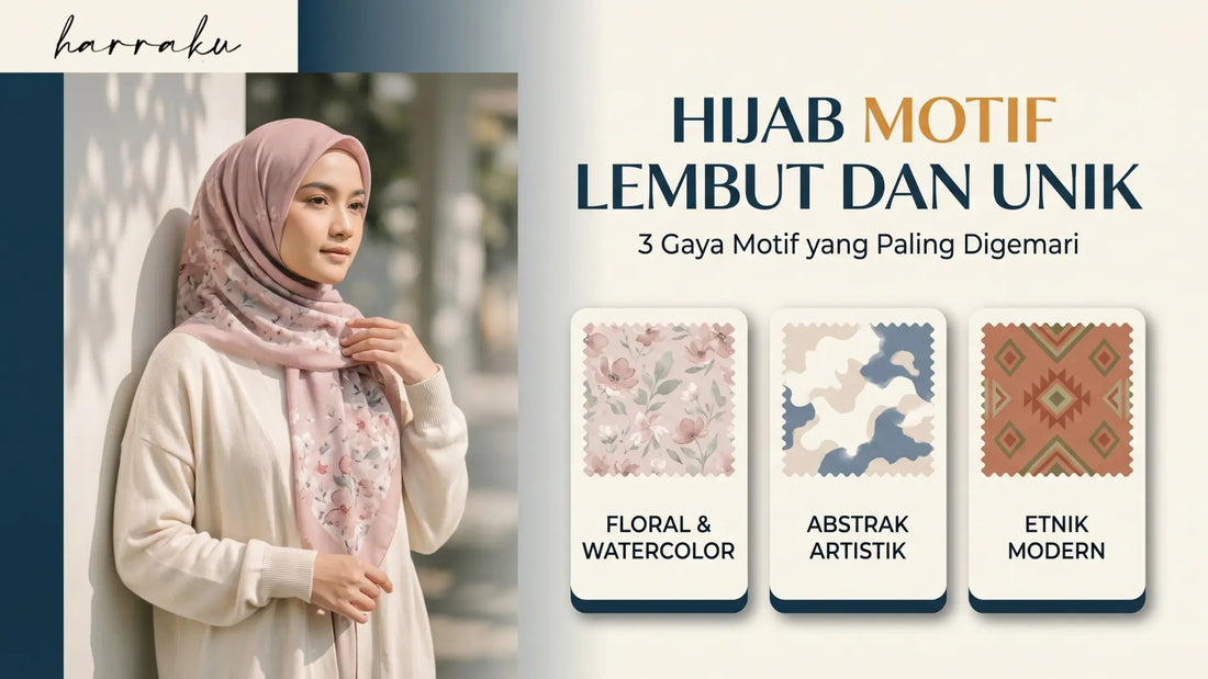Hijab Dengan Motif Yang Lembut dan Unik