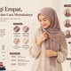 Hijab Segi Empat, Panduan Jenis dan Cara Memakainya