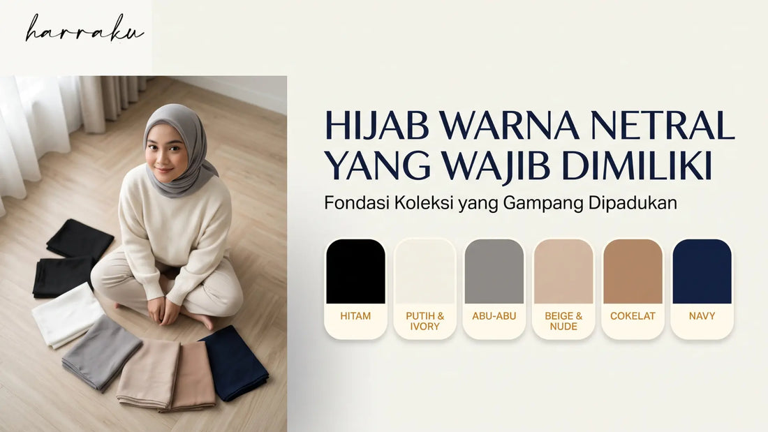 Hijab Warna Netral Yang Wajib Dimiliki