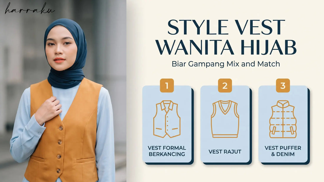 Style Vest Wanita Hijab Biar Gampang Mix and Match