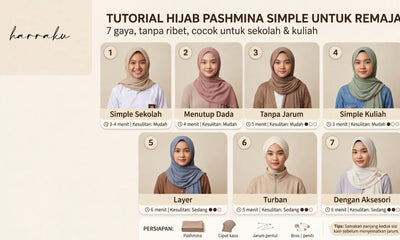 Tutorial Hijab Pashmina Yang Simple untuk Remaja
