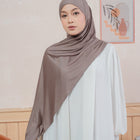Pashmina Rayon Tansel Polos - EARTH (TANAH) | Harraku
