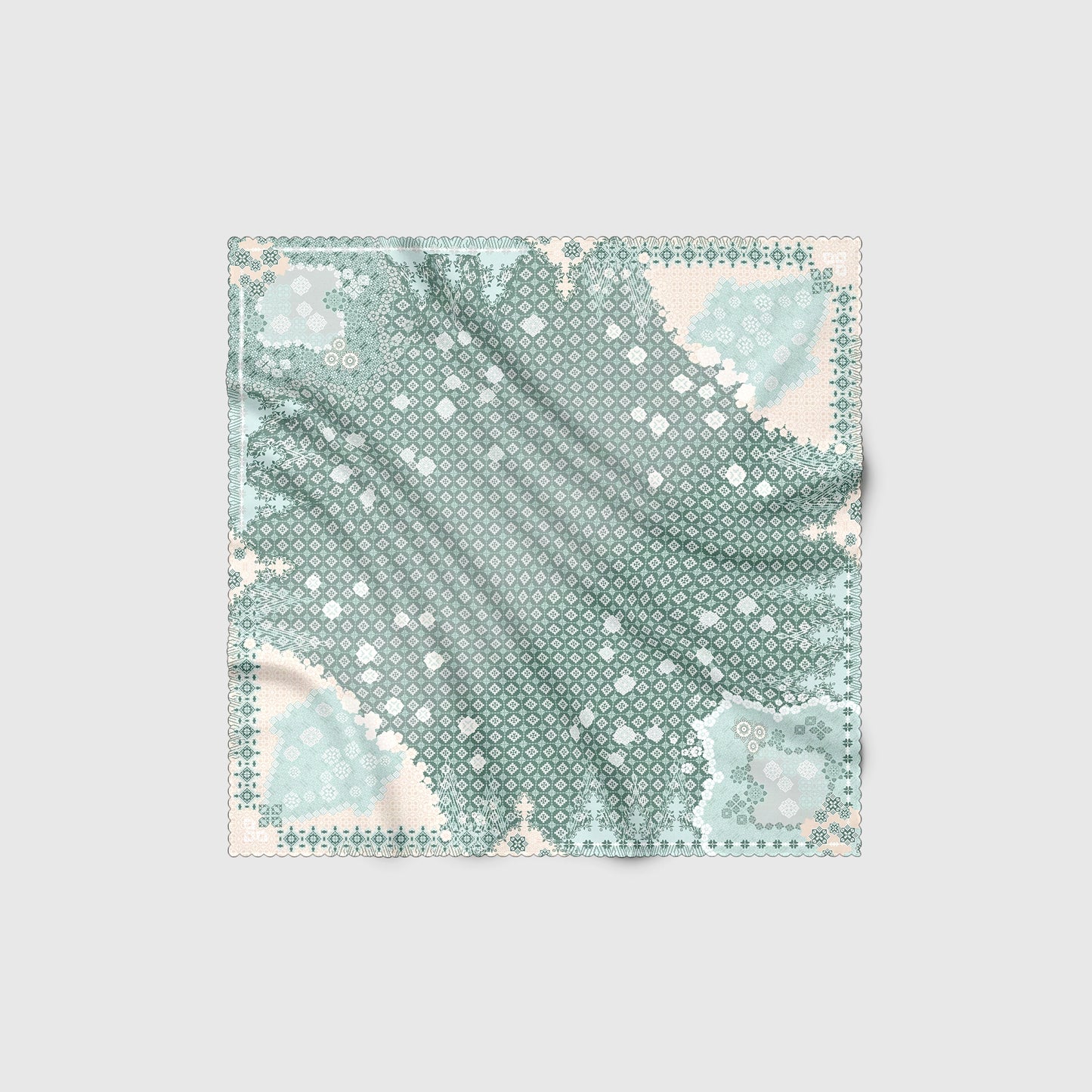 Voal Superfine Segiempat Motif Ornament - HAFISYA | Harraku